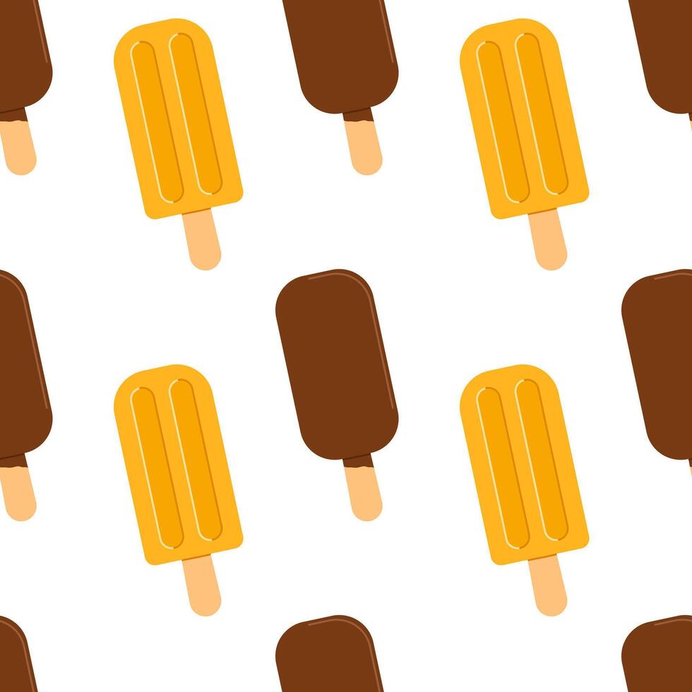colorful ice cream bar pattern design vector