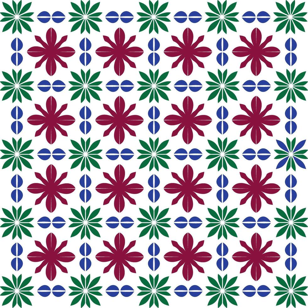 Retro Floral Seamless Background in Bold Colors for Fabric Printing, Seamless Romantic Floral Illustration for Wedding Stationery and Packaging vector