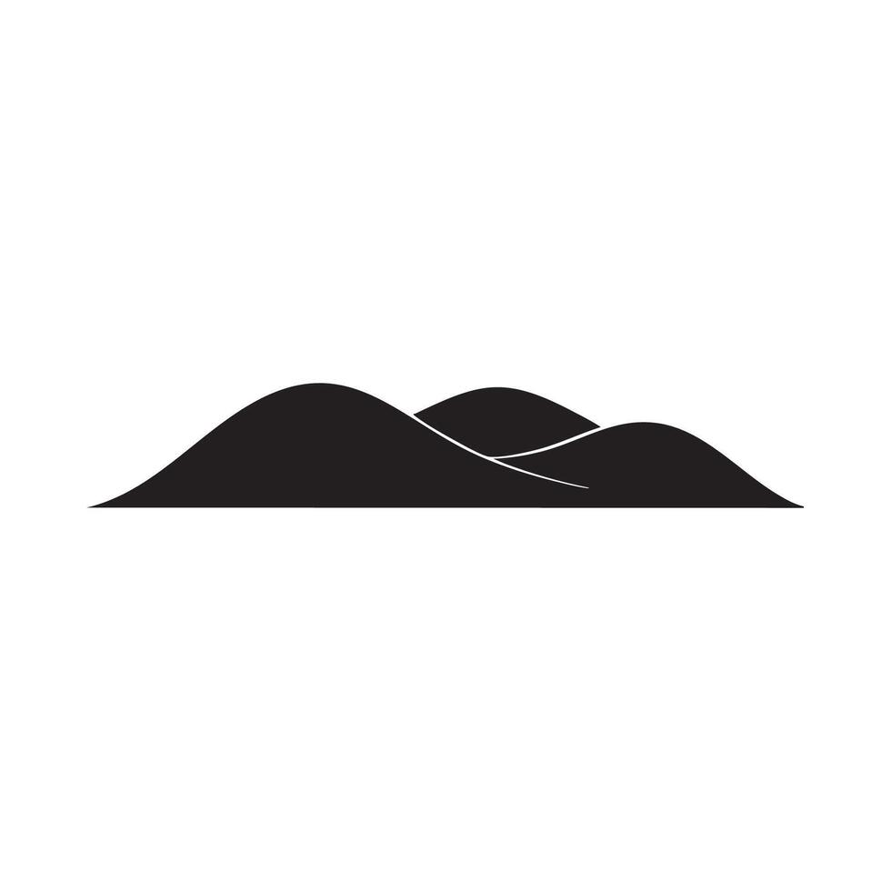 Mountains icon illustration vector