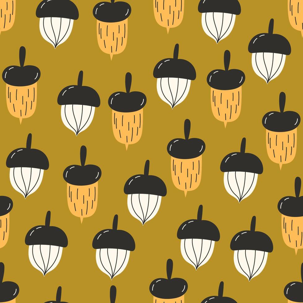 acorn pattern design illustration vector