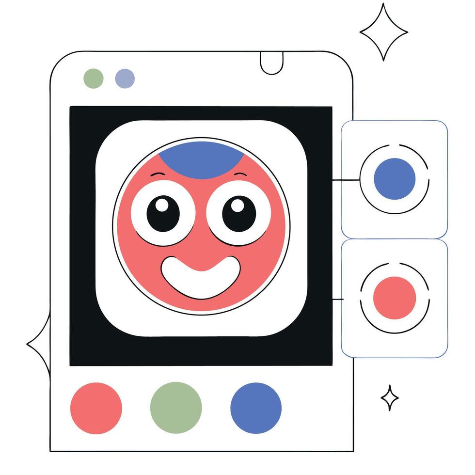 illustration of a mobile phone vector