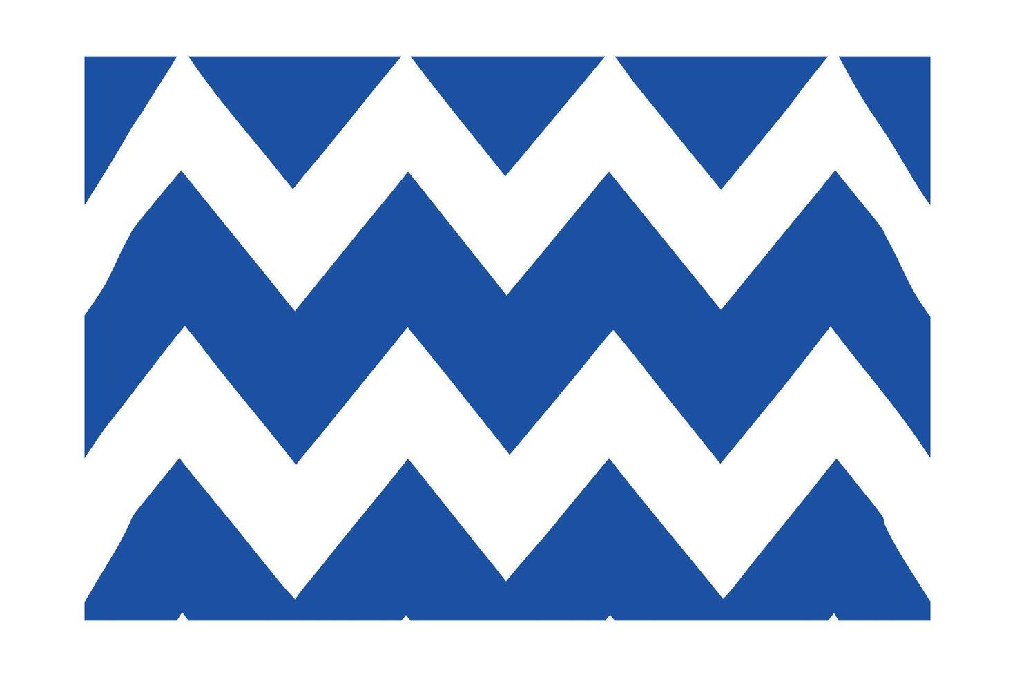 Blue Chevron Pattern on a Repeating Zigzag Design geometric vector