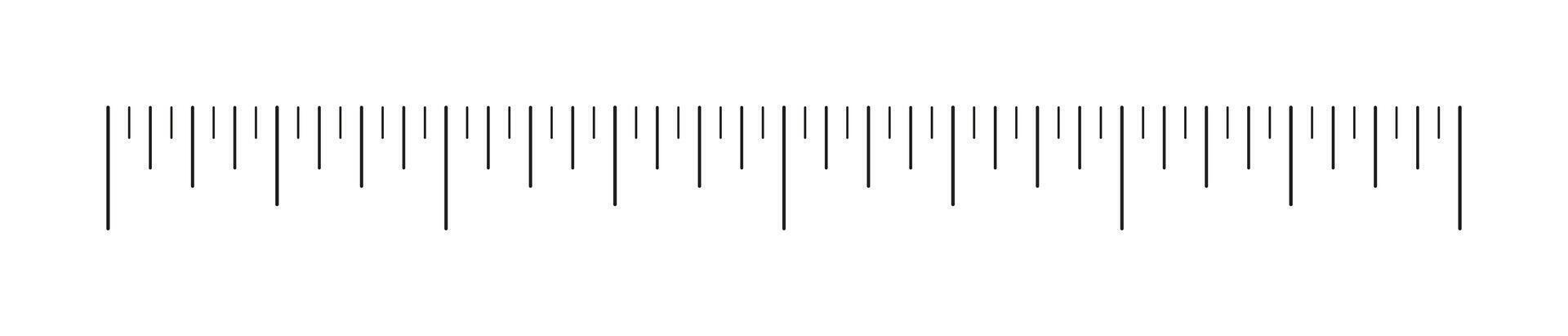 Ruler scale, measuring chart with 4 inches. Length measurement distance, height, math. Template of sewing tool vector