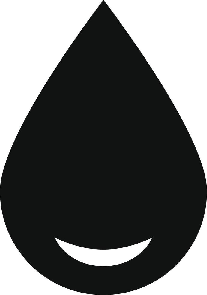 black water drop sign. water droplet symbol representing purity. various applications and visual communication. nature and weather icon vector