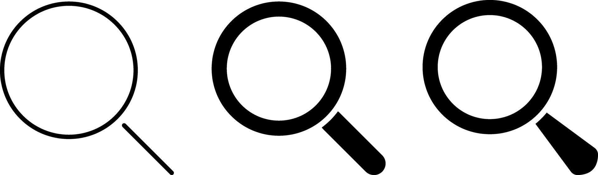 Magnifying glass icon. loupe sign. Explore and discover symbols. find information. Research tool concept. vector