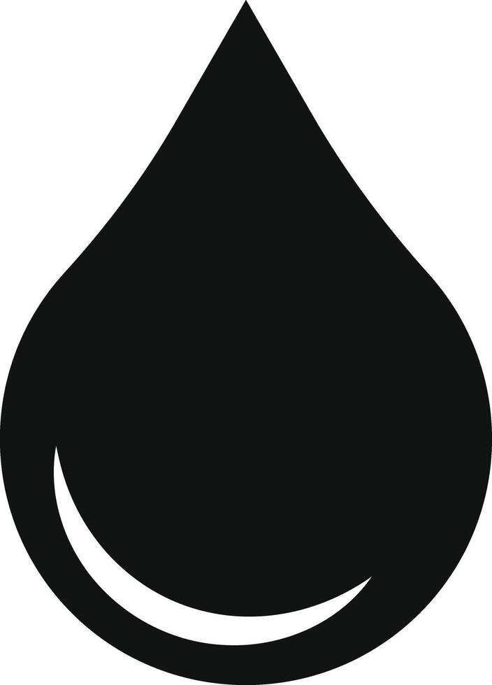 black water drop icons set. various applications and visual communication. nature and weather icons. water droplet symbol representing purity. vector