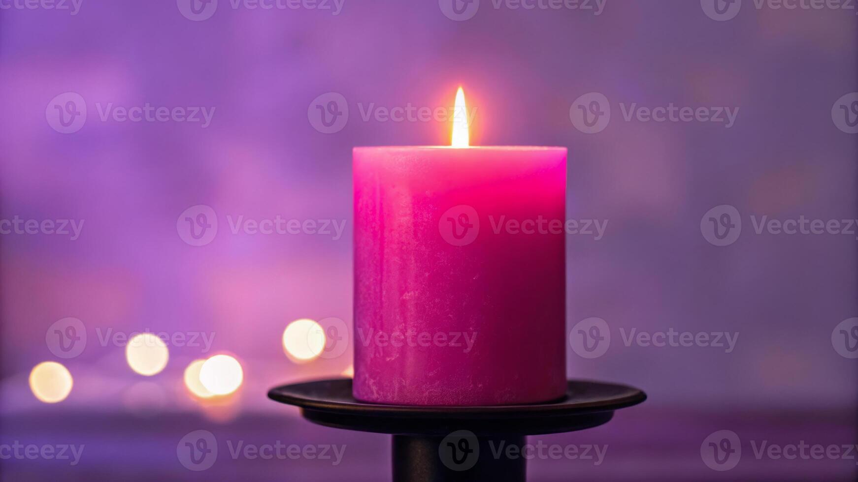 Halloween sale store promotion. Purple candle flame soft light romantic relaxation cozy home decor,spooky product advertisement, discount banner shopping and trick or treat poster decoration photo