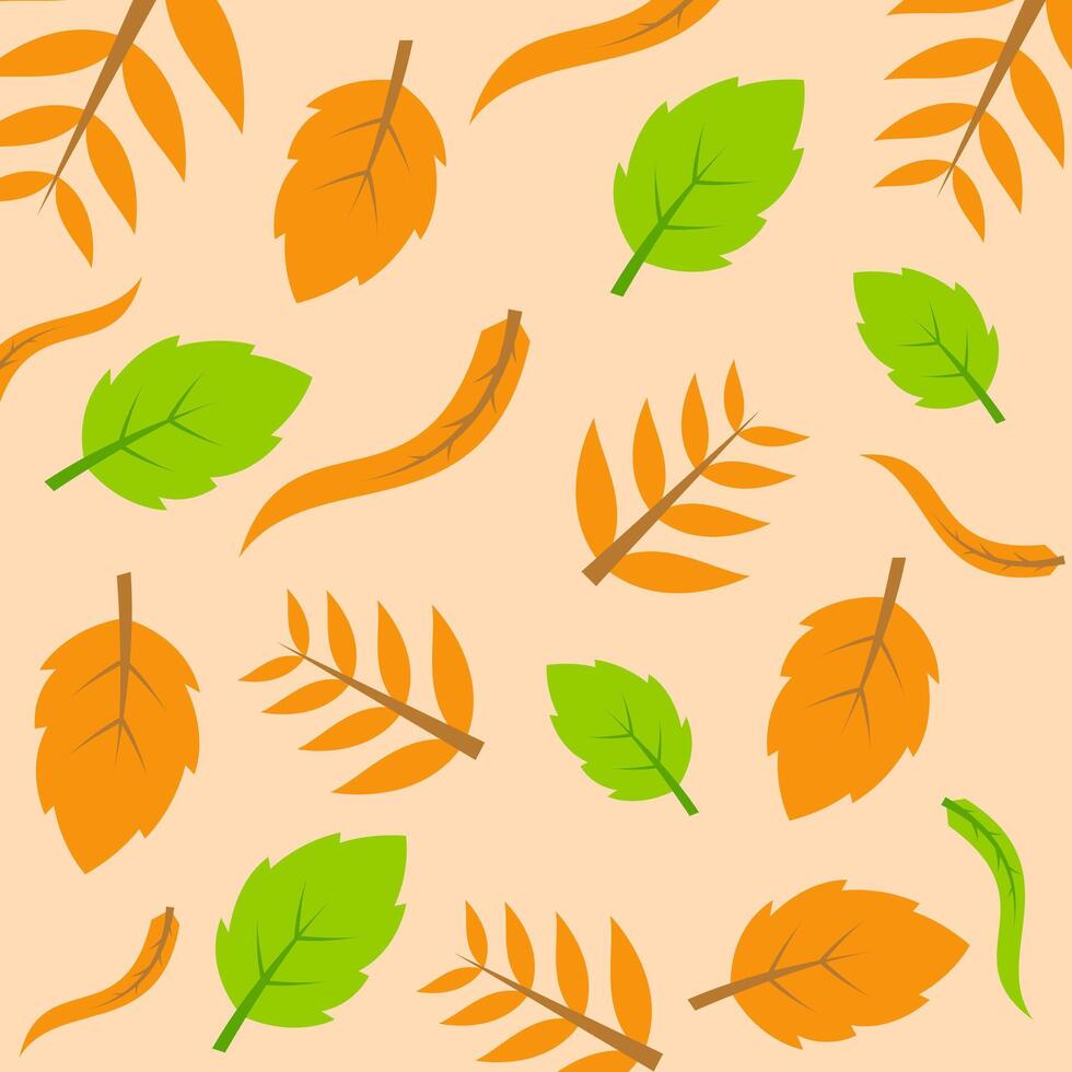 Autumn Leaves A Colorful Scatter of Foliage vector