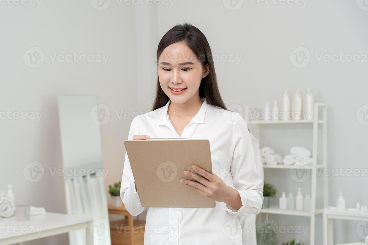 Beauty Checklist Program Beauty Clinic, VIP Clients customer receive spa and beauty, Spa and Beauty, White Room with Bed and Chair, Skin Care, Style, Health, Beauty, Beautician photo