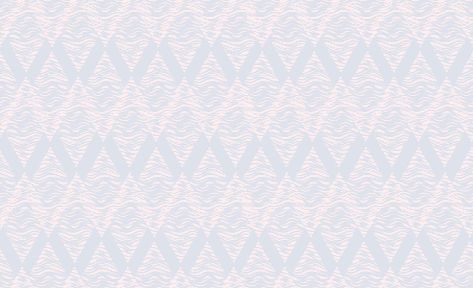 Seamless background with wavy line pattern. Stylish ornamental diamond shape ripple line texture vector