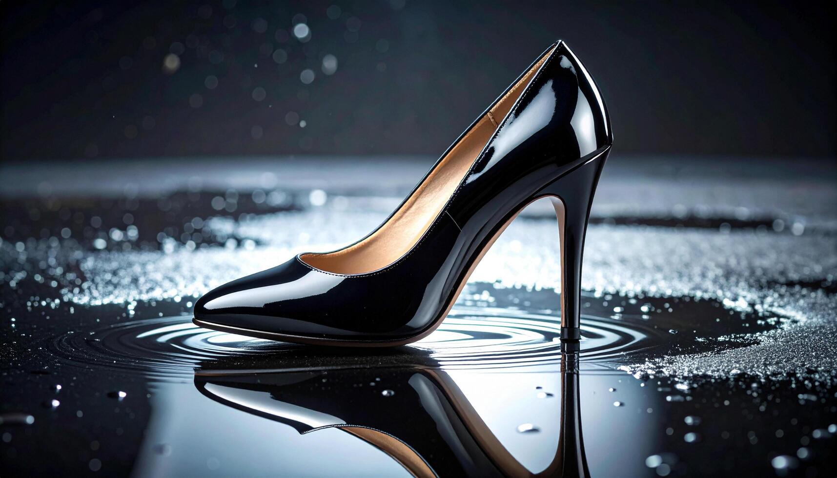 Kitten Heel in Mercury Puddle Distortion photo