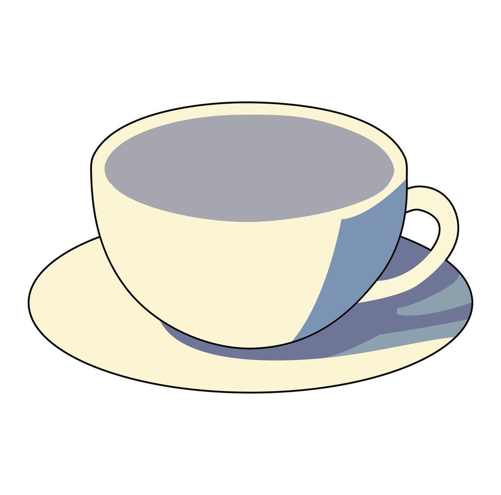 Cartoon White Fancy And Elegant Glass Simple Design Icon Digital vector