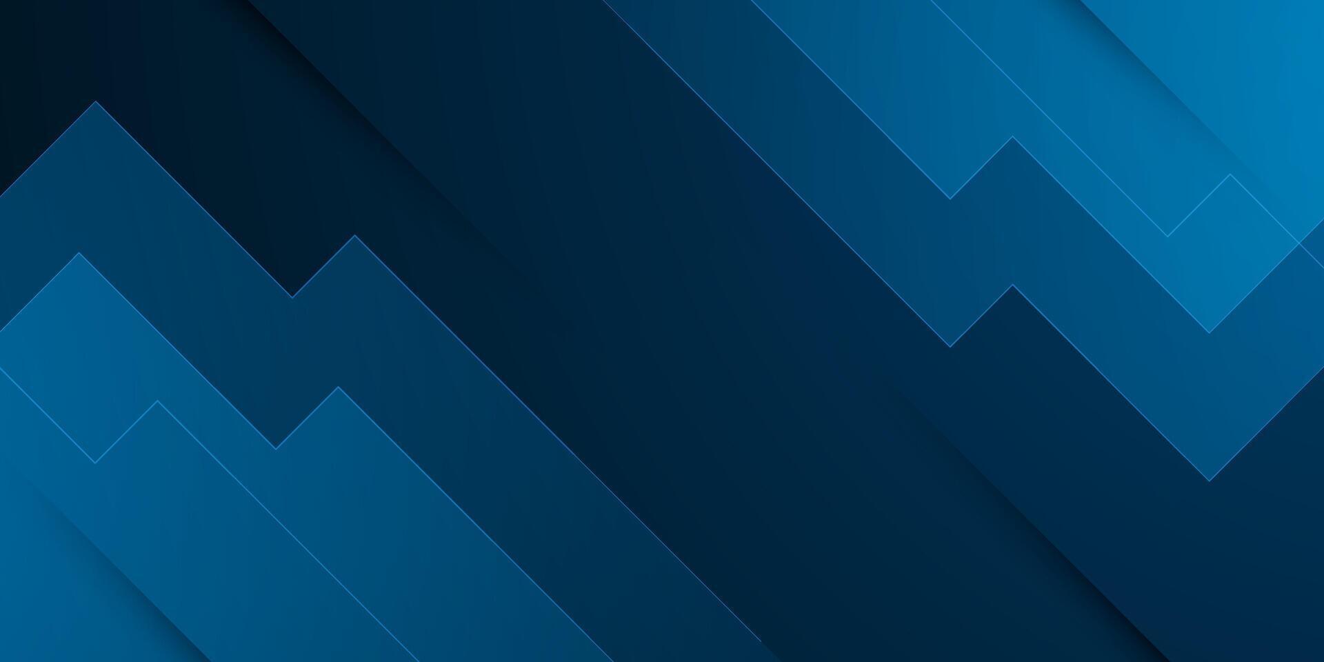 Abstract dark blue futuristic overlap background. Triangle pattern with shadow design. vector