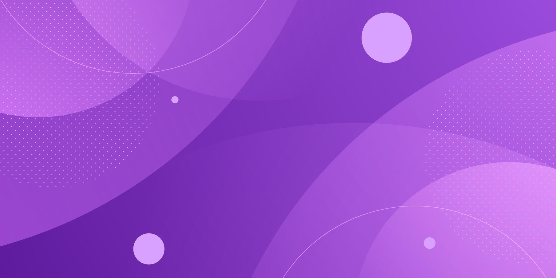Abstract colorful purple overlap circle background. Trendy circle shapes pattern dynamic color design. vector