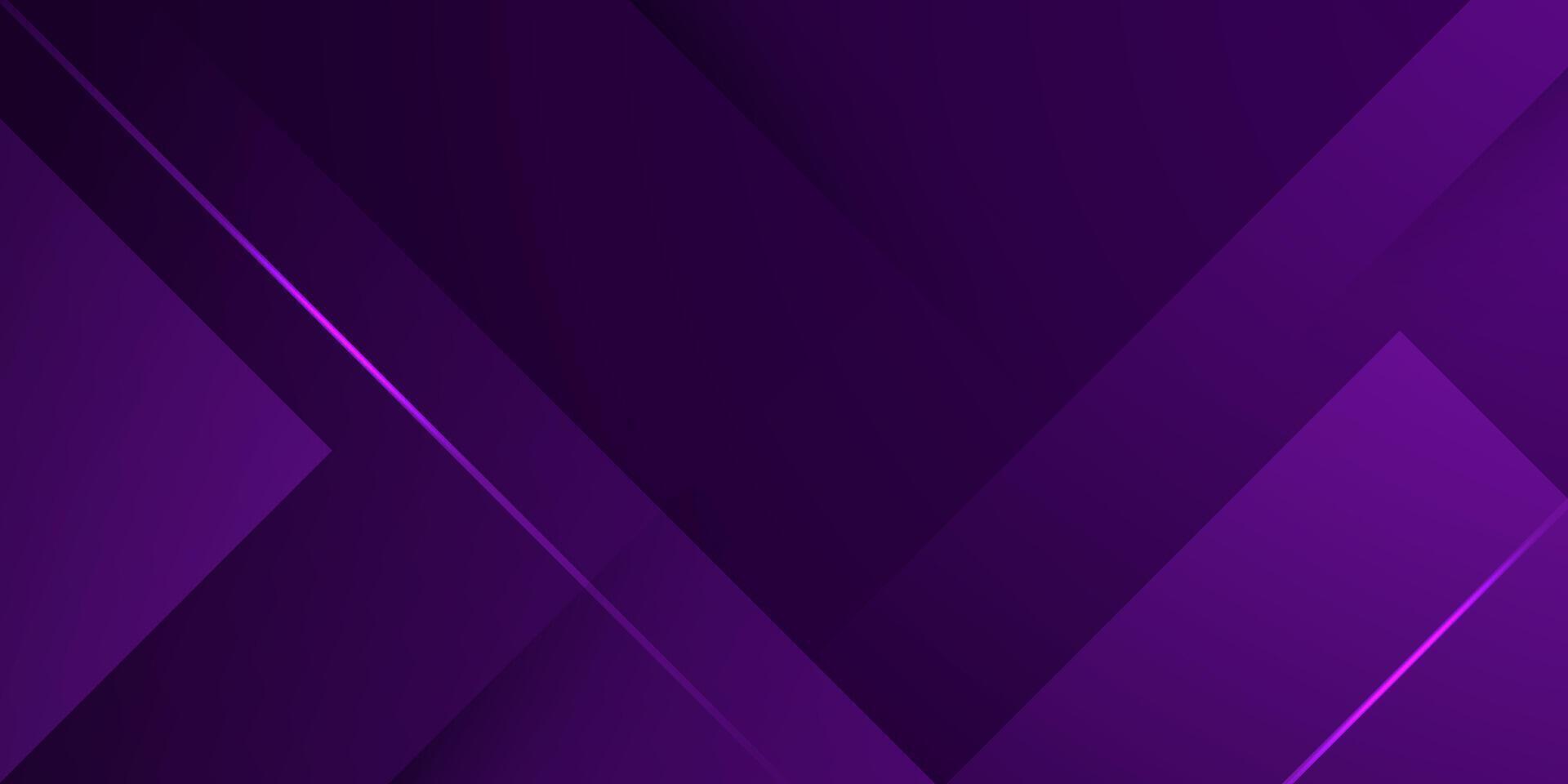 Abstract dark purple overlap square background. Simple papercut pattern design with line and lights. vector