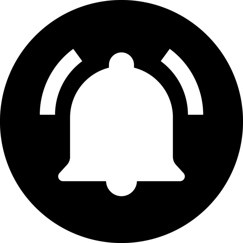 Black Emergency Alarm Icon vector