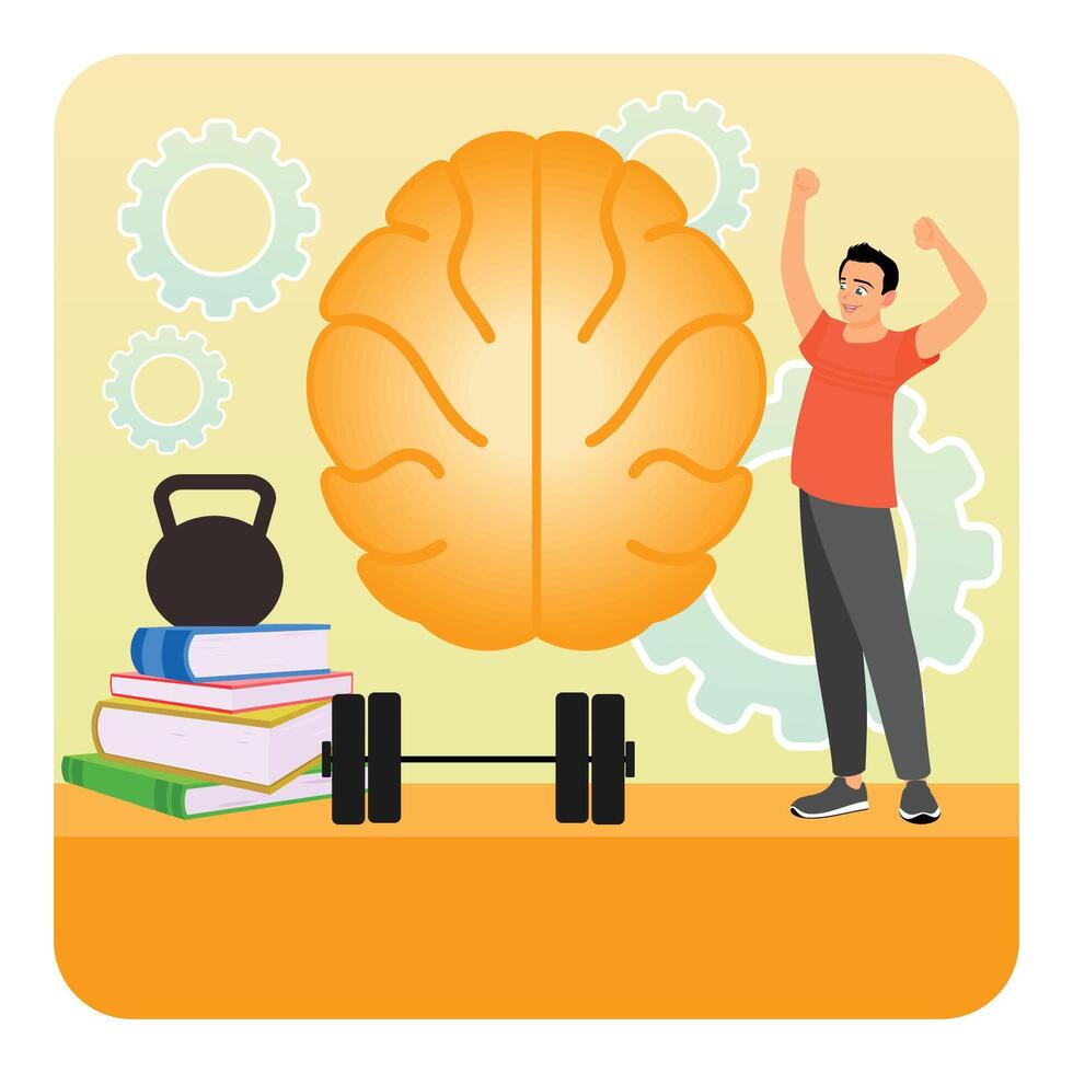 Mind Fitness. Boosting Brainpower Through Learning, Fitness, and Positive Energy. vector