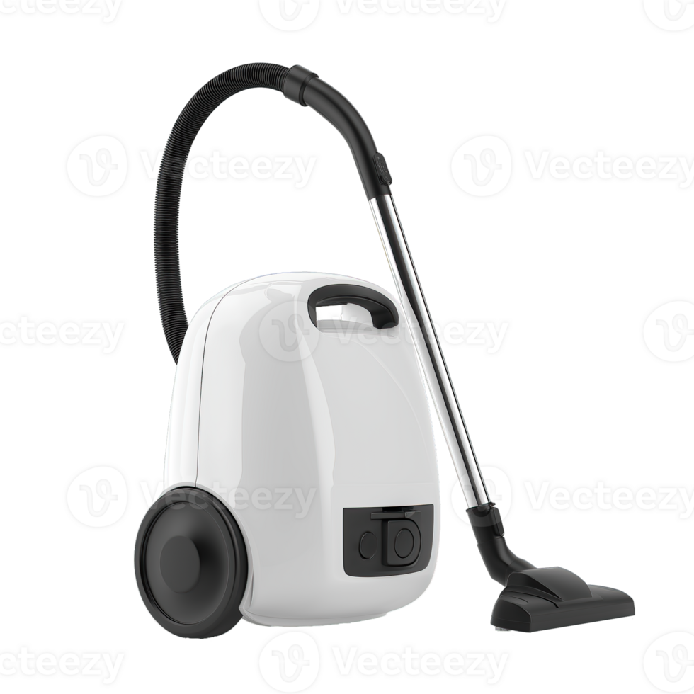 Modern Vacuum Cleaner Isolated on Transparent Background. Household Appliance for Cleaning, Home Maintenance, Hygiene Concept, and Smart Home Product Display png