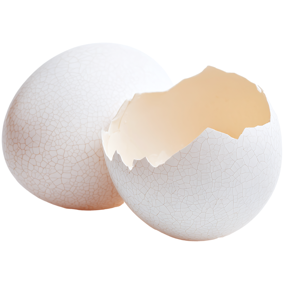 two white eggs on a transparent background png