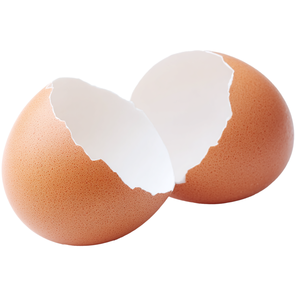 egg cracked open on transparent background png