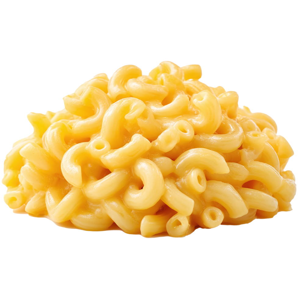 Macaroni and cheese isolated on transparent background png
