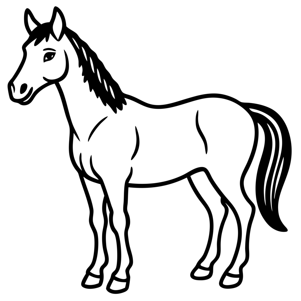 Illustration of a horse png