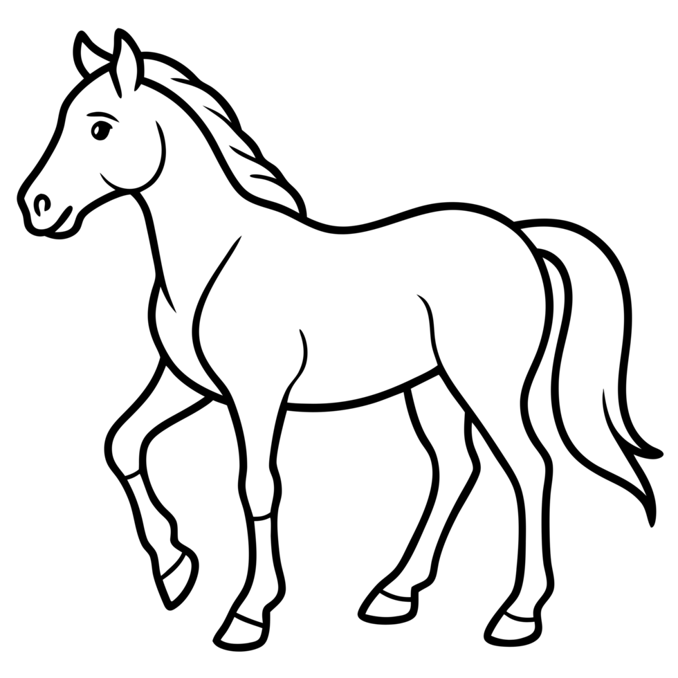running horse on transparent background png