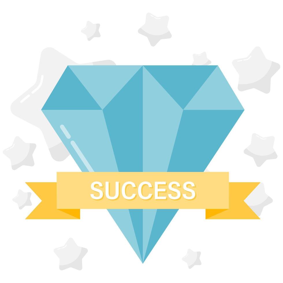 diamond recognition badge vector