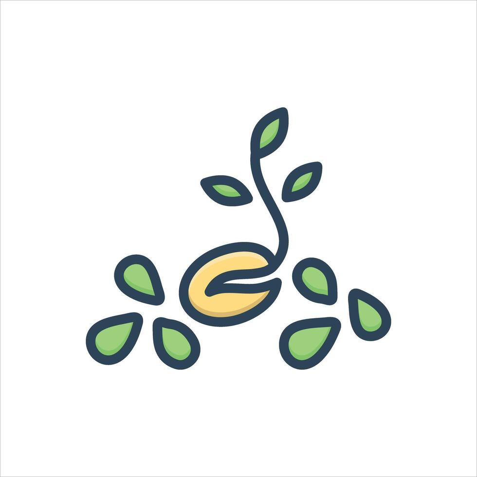 Color icon seeds vector