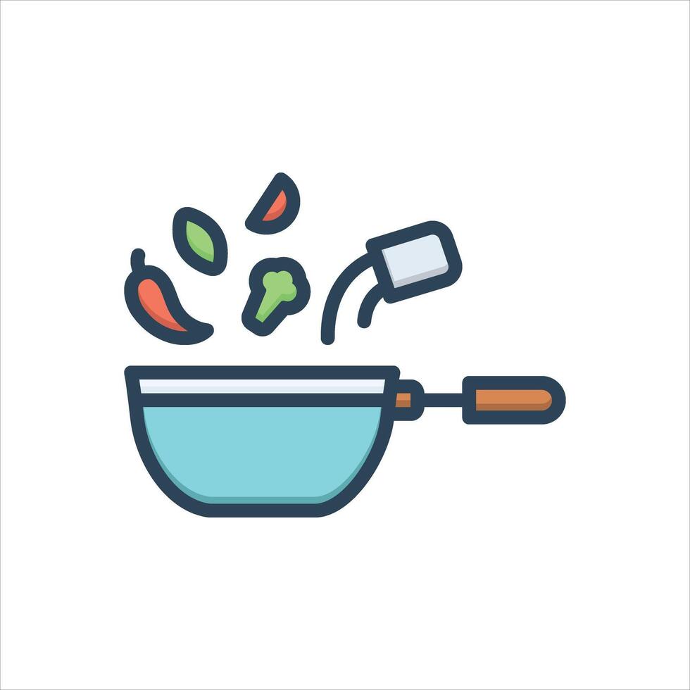 Color icon ingredient vector