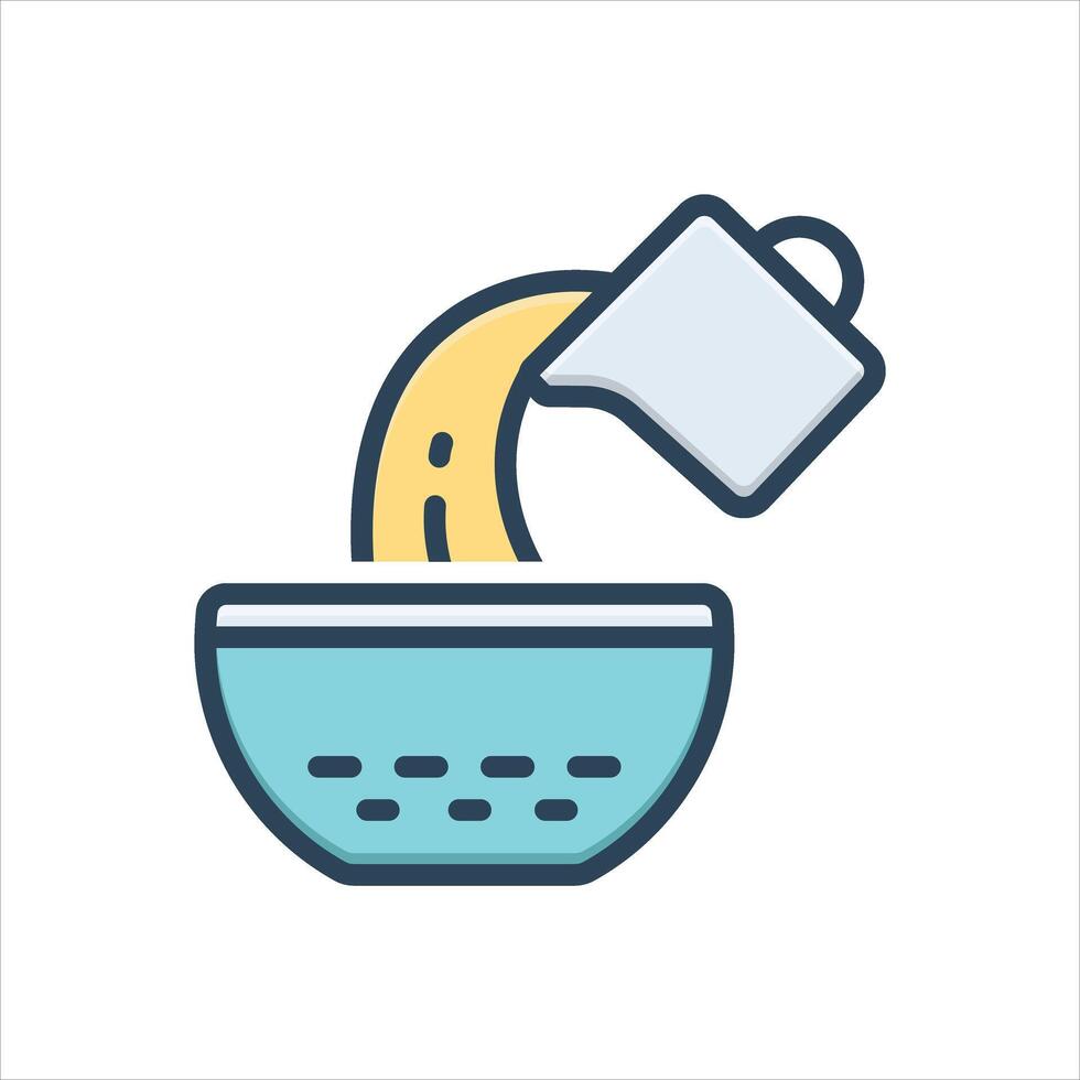 Color icon pour vector