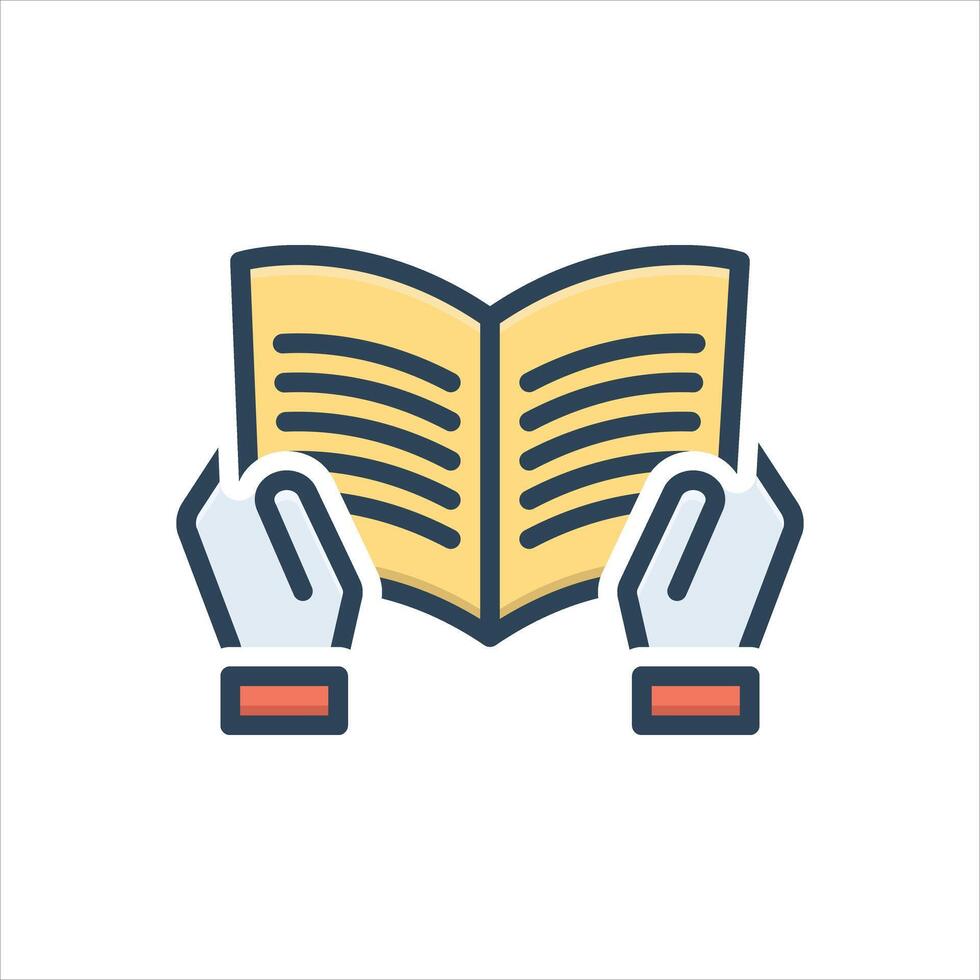 Color icon read vector