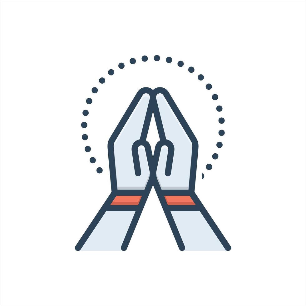 Color icon gratitude vector