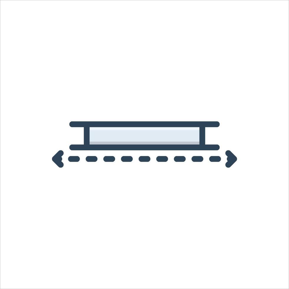 Color icon length vector