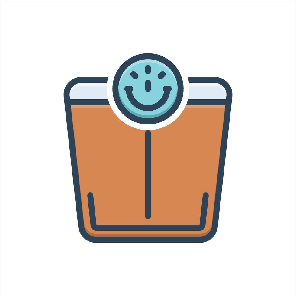 Color icon bodyscale vector