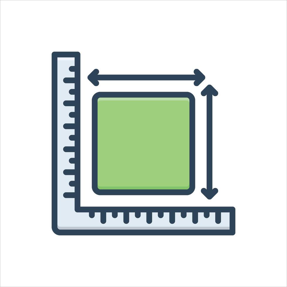 Color icon measure vector