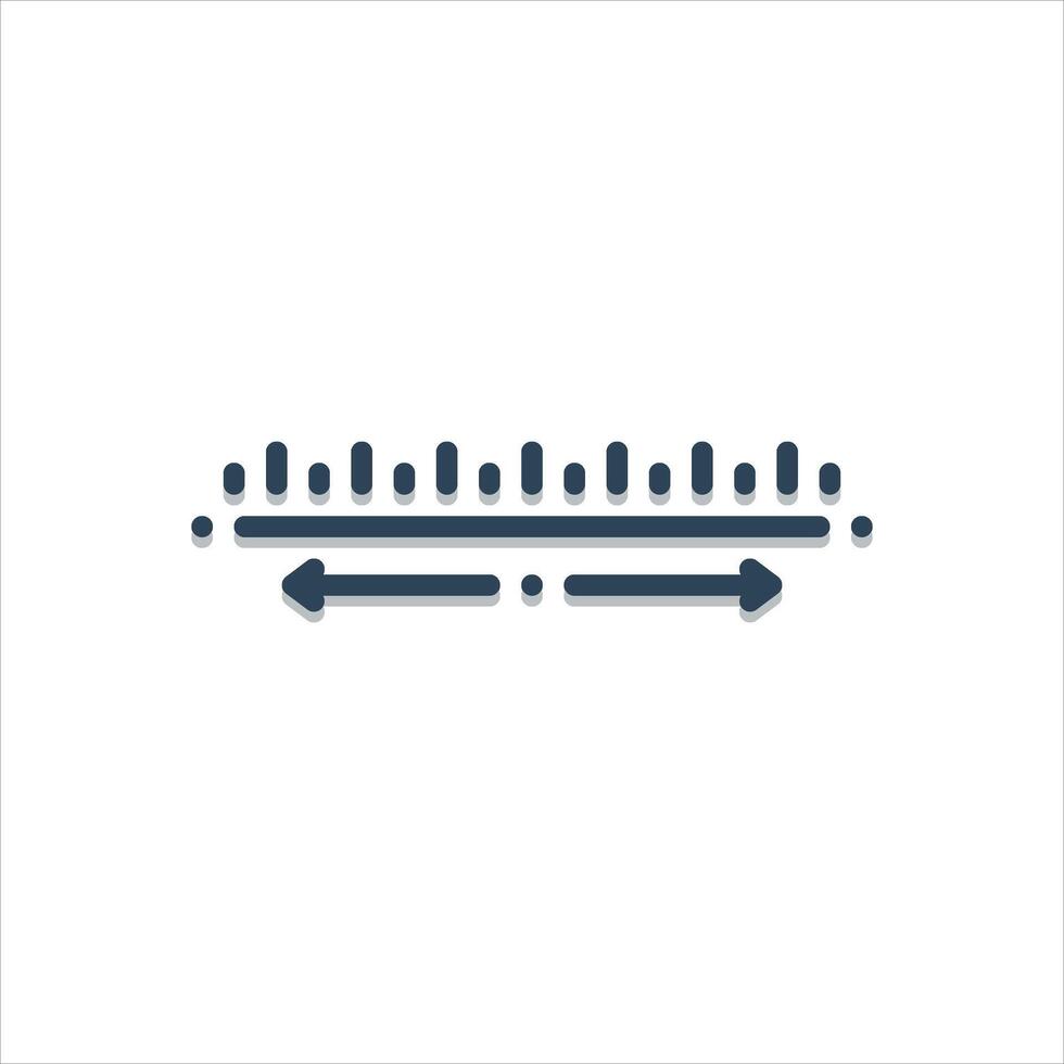 Color icon width vector