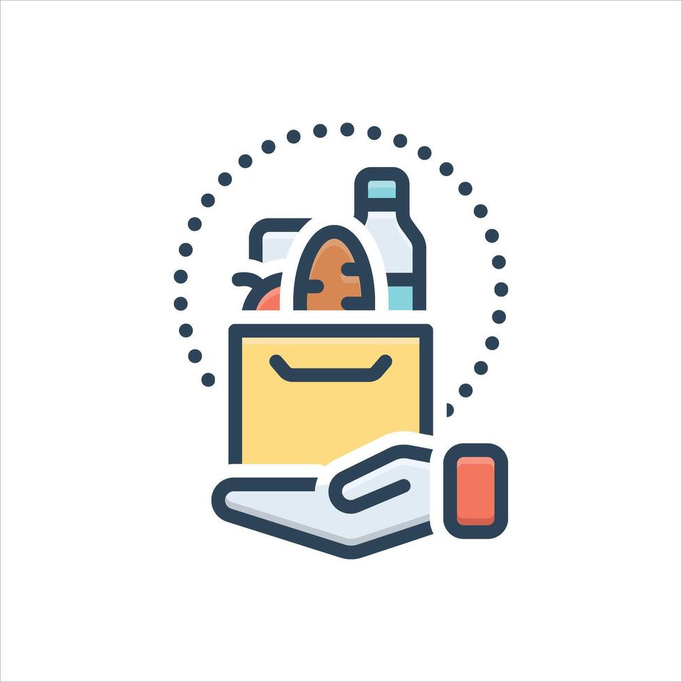 Color icon charity vector