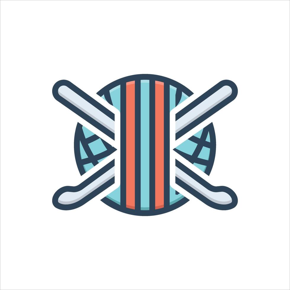 Color icon yarn-ball vector