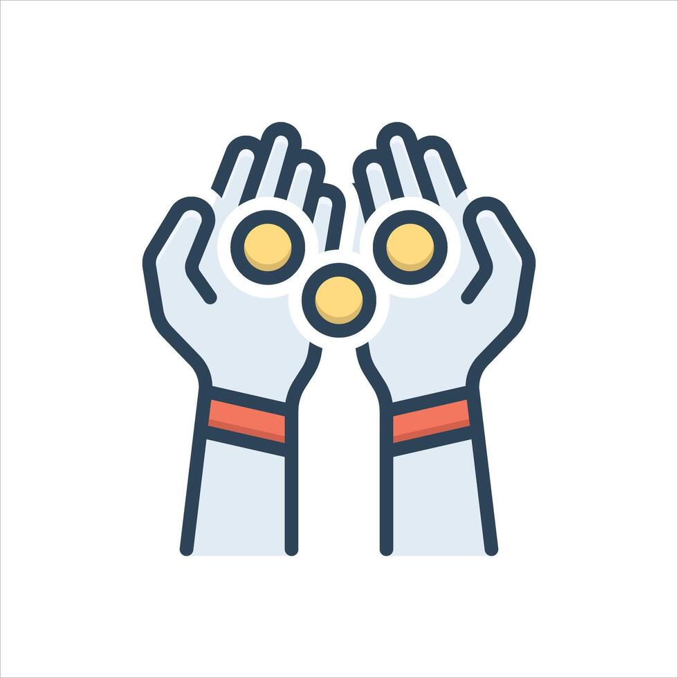 Color icon collect vector