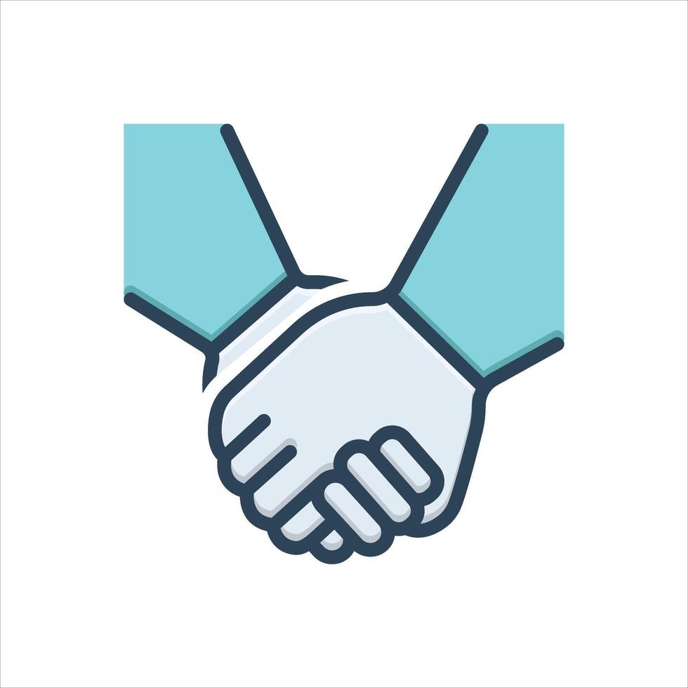Color holding icon vector