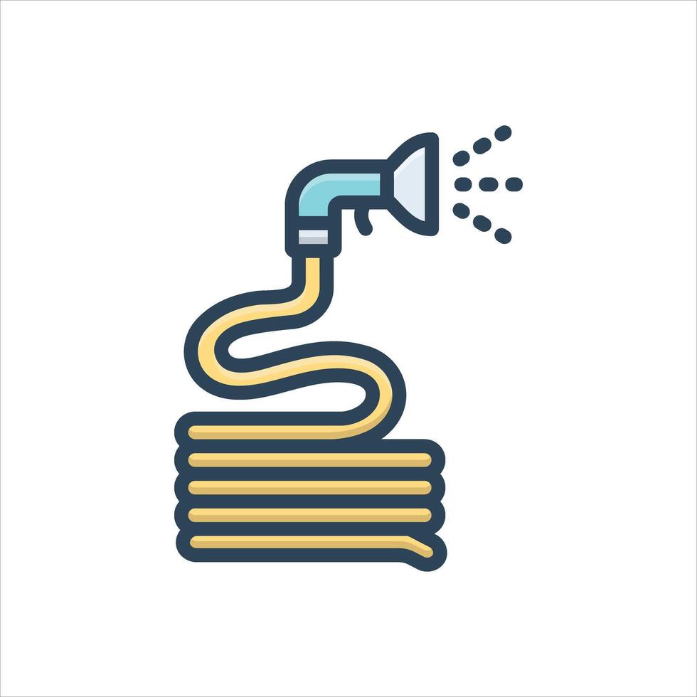Color icon hose vector