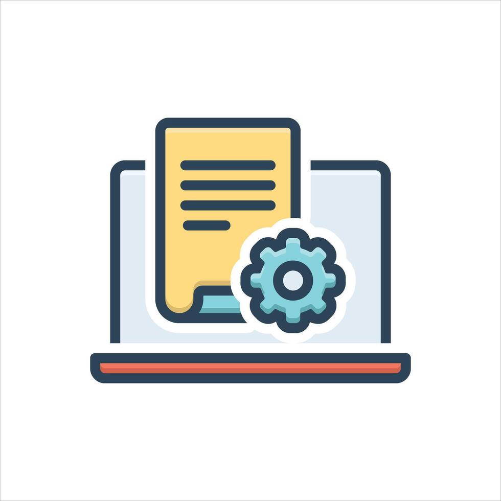 Color icon project vector