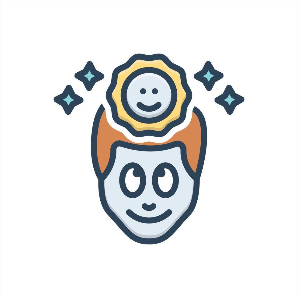 Color icon optimistic vector