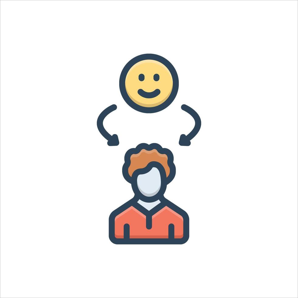 Color icon customer-satisfaction vector