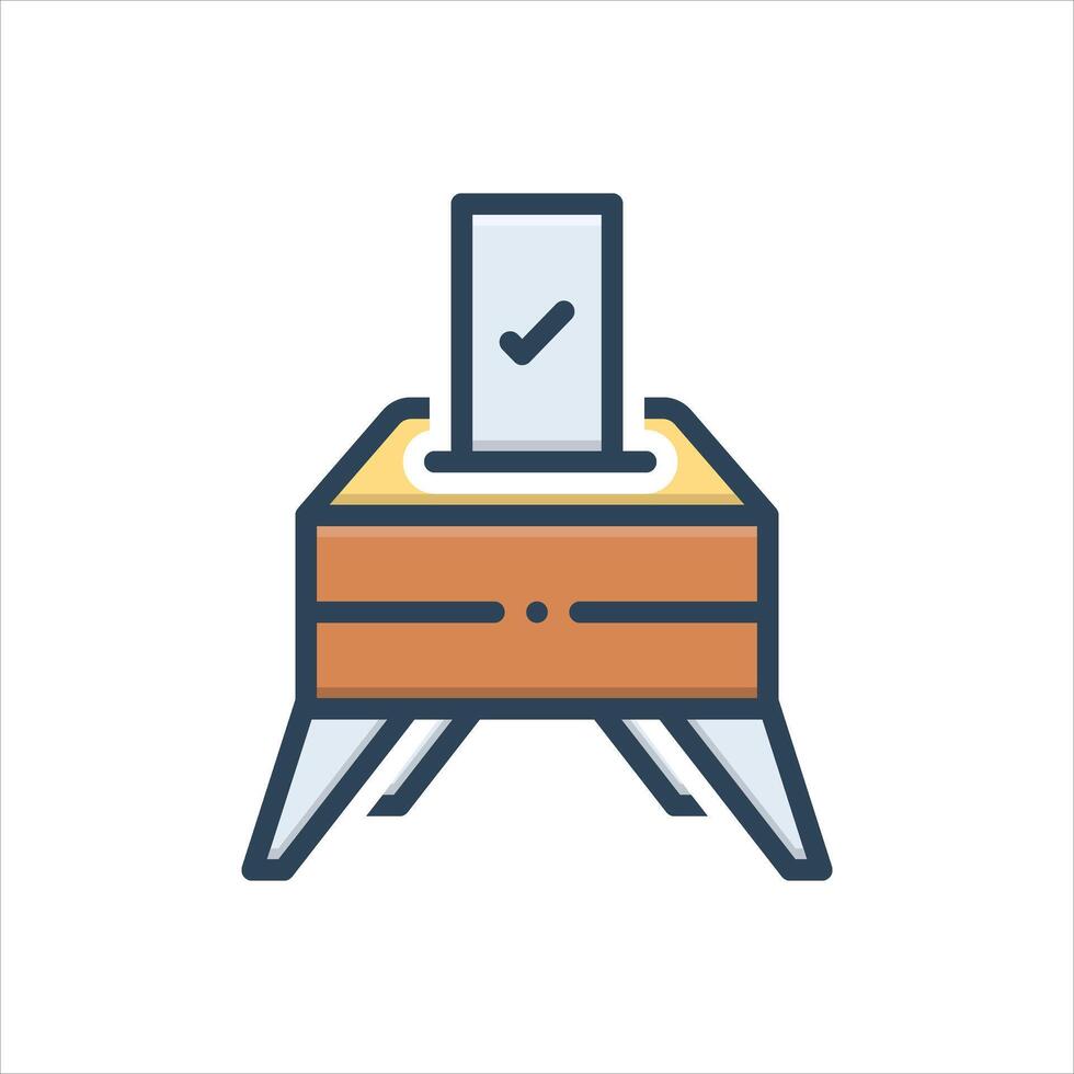 Color icon vote vector