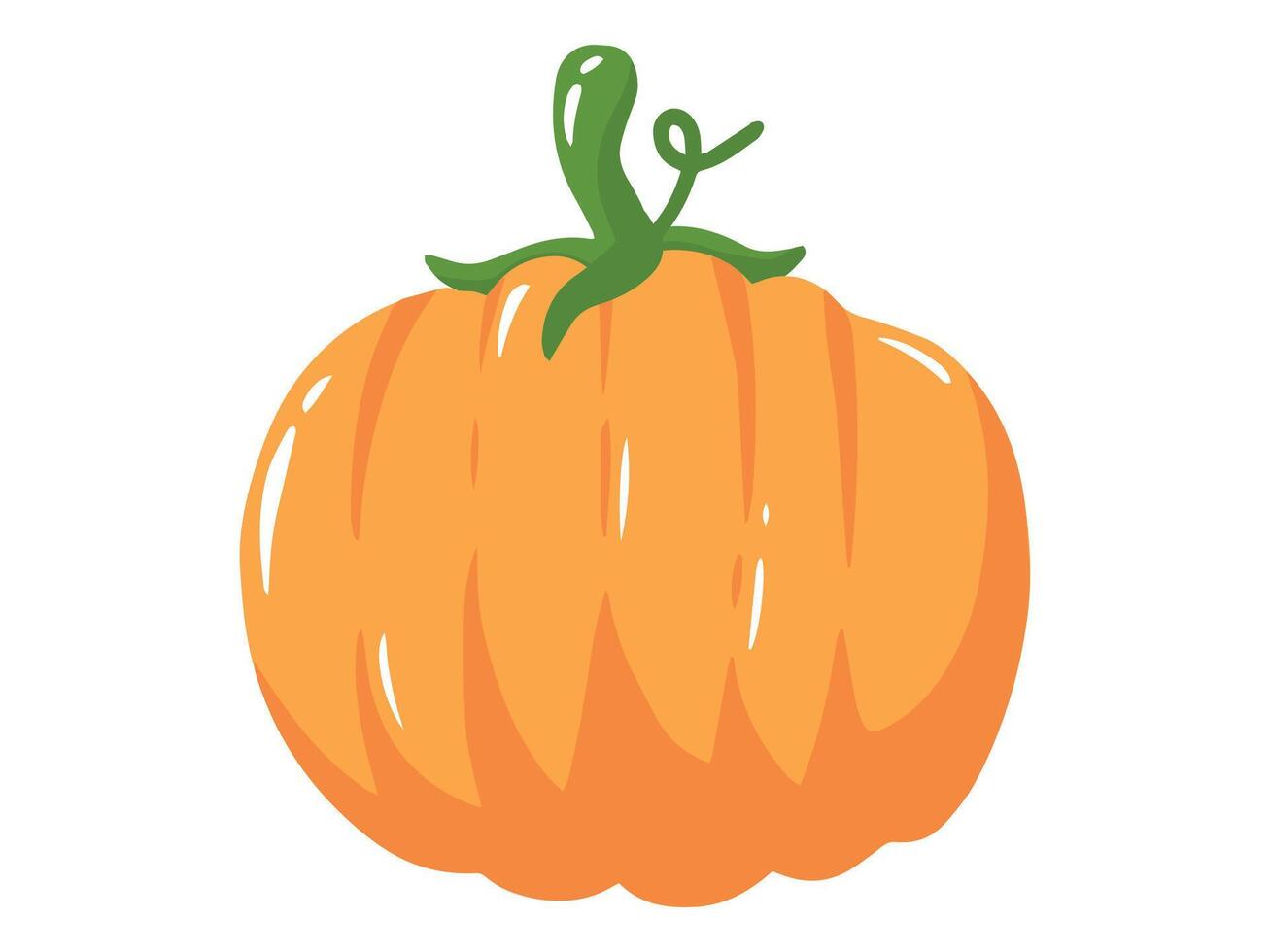 Pumpkin Vegetable Cartoon Clip Art vector