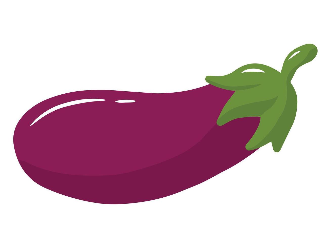 Eggplant Vegetable Cartoon Clip Art vector