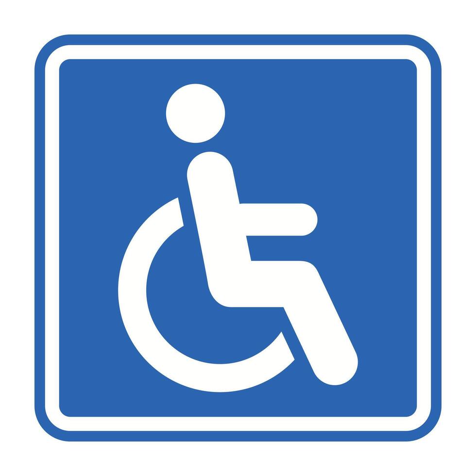 Wheelchair access signs or symbols vector