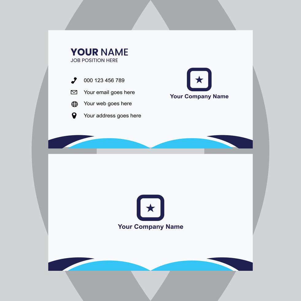 Modern business cards featuring clean design elements presented on a textured gray background, showcasing professionalism and creativity. vector